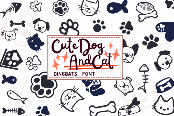 Adorable Dingbats: The Cute Dog and Cat Typeface