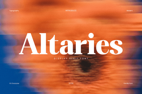 Altaries: A Serif Font That Balances Classic Charm with Modern Edge