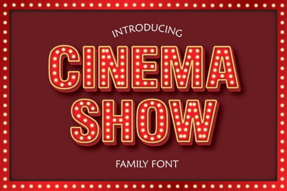 Cinema Show: A Cool, Unique Decorative Font for Modern Creators