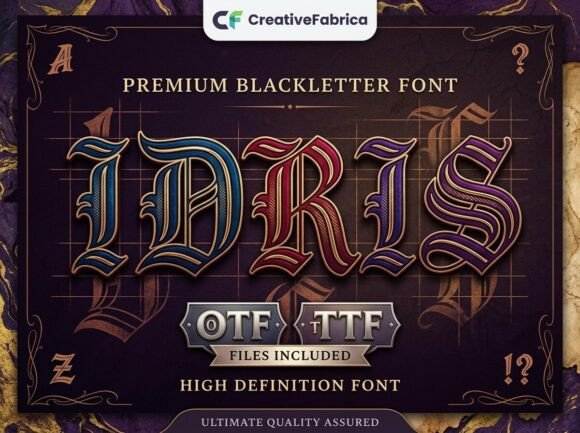 Command Respect with Idris: The Modern Blackletter Typeface
