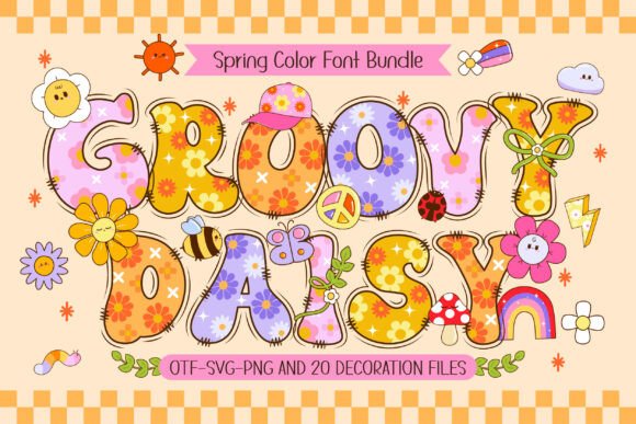 Groovy Daisy: The Vibrant Spring Font for Cheerful Designs