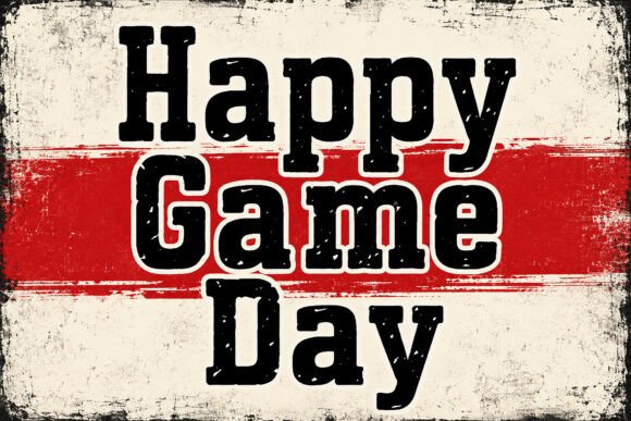 Happy Game Day: A Vintage Slab Serif for Maximum Impact