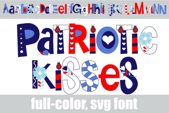 Patriotic Kisses: A Burst of Illustrated Whimsy