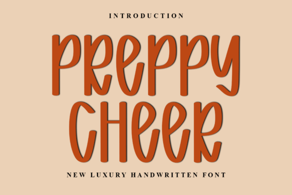 Preppy Cheer: A Typeface for Festive & Whimsical Designs