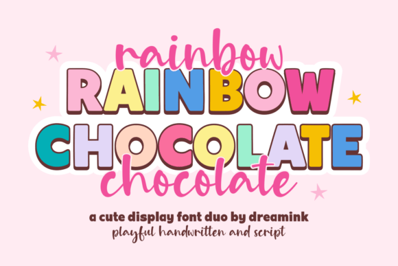Rainbow Chocolate: A Font Duo That Brings Joy to Your Designs