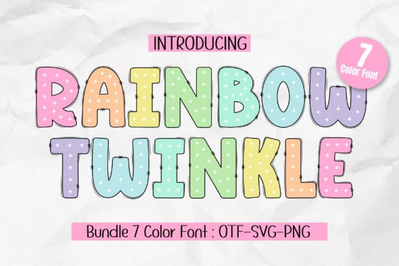 Rainbow Twinkle: A Playful Font for Vibrant Designs