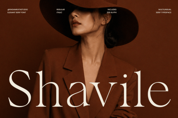 Shavile: The Serif Font for Luxury Branding