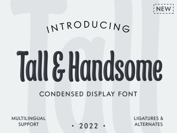 Tall & Handsome: A Display Font for Confident Brands