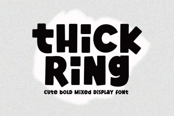 Thick Ring: A Bold, Hand-Drawn Typeface for Impactful Design