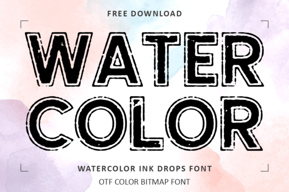 Watercolor Ink Drops: A Font with Unmistakable Character