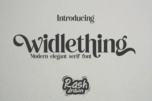 Widlething: Crafting Luxury with Bold Serifs and Elegant Swashes