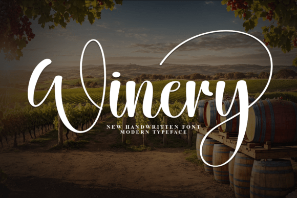 Winery: A Handwritten Font with Heritage and Rustic Luxury